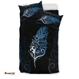 Light Silver Fern New Zealand Bedding Set Sky Blue