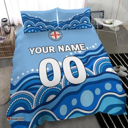 Custom Personalised Melbourne Bedding Set - Indigenous Dot Painting Art -