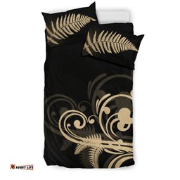 Silver Fern New Zealand Bedding Set Black X Golden