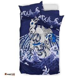 Maori Manaia The Blue Sea Bedding Set, Navy