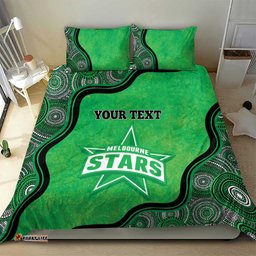 Custom Melbourne Stars Bedding Set Indigenous Art Grunge Style