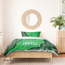 Custom Melbourne Stars Bedding Set Indigenous Art Grunge Style