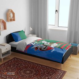 Custom Knights and Rabbitohs Mascot Together Bedding Set