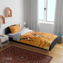 Aboriginal People Dancing Dot Styles Bedding Set
