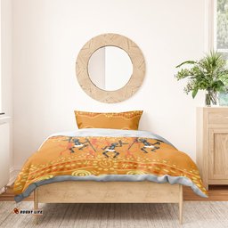 Aboriginal People Dancing Dot Styles Bedding Set