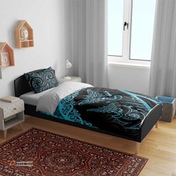 New Zealand Stingray Bedding Set Aotearoa Whai With Maori Paua Shell