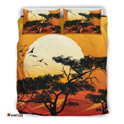 Bedding Set Sunset And Tree In Australia