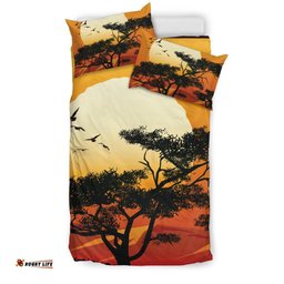 Bedding Set Sunset And Tree In Australia
