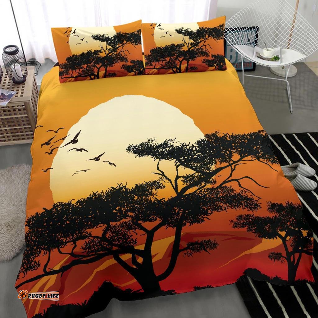 Bedding Set Sunset And Tree In Australia