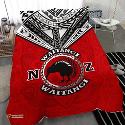 New Zealand Maori Bedding Set Waitangi Day Red