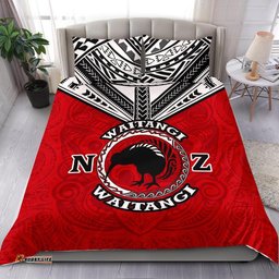 New Zealand Maori Bedding Set Waitangi Day Red