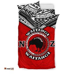 New Zealand Maori Bedding Set Waitangi Day Red