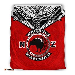 New Zealand Maori Bedding Set Waitangi Day Red