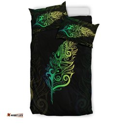 Light Silver Fern New Zealand Bedding Set Green