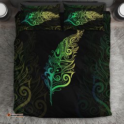 Light Silver Fern New Zealand Bedding Set Green