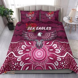 Manly Warringah Sea Eagles ANZAC 2022 Bedding Set Indigenous Vibes