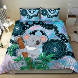 Australia Opal Koala Bedding Set Aussie Aboriginal Art
