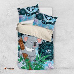 Australia Opal Koala Bedding Set Aussie Aboriginal Art