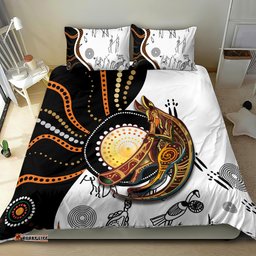 Aboriginal Kangaroo Pattern Dot Art Bedding Set TS04
