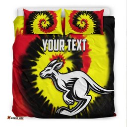 Custom Personalised Australia Aboriginal Bedding Set Colorful Tie Dye