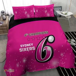 BBL Sydney Sixers Bedding Set 4th Champions 2024 New History
