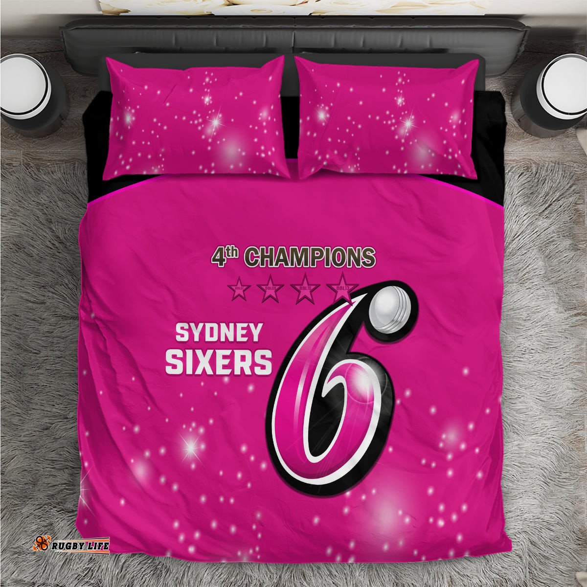BBL Sydney Sixers Bedding Set 4th Champions 2024 New History
