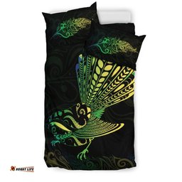 New Zealand Bedding Set, Fantail Bird Duvet Cover And Pillow Case