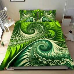 New Zealand Bedding Set, Koru Fern Duvet Cover And Pillow Case Abstract Style