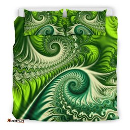 New Zealand Bedding Set, Koru Fern Duvet Cover And Pillow Case Abstract Style