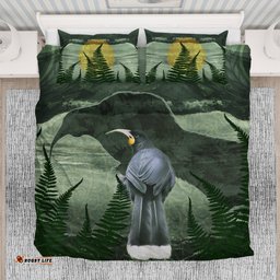 New Zealand Bedding Set, Huia Bird Duvet Cover And Pillow Case 03