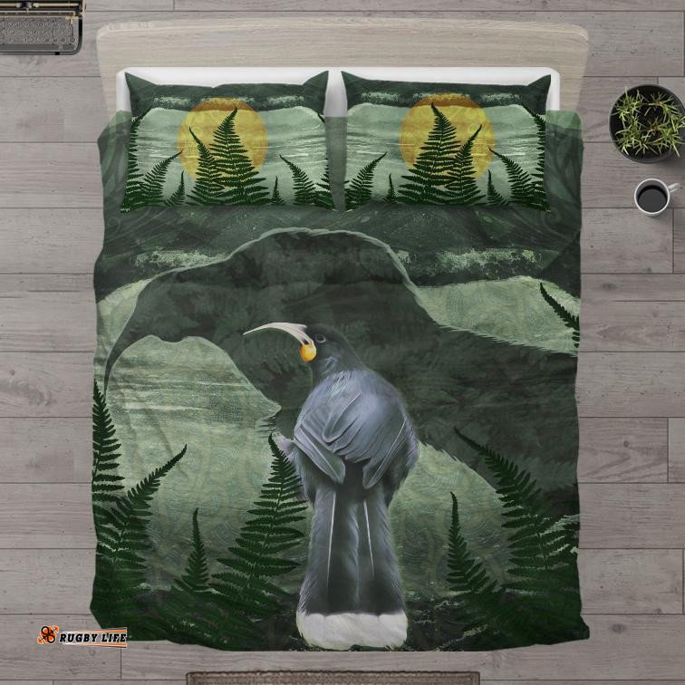 New Zealand Bedding Set, Huia Bird Duvet Cover And Pillow Case 03