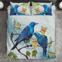 New Zealand Bedding Set, Tui Bird Duvet Cover And Pillow Case 02