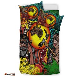 Australia Aboriginal Kangaroo Combine New Zealand Maori Kiwi Bird Bedding Set LT2