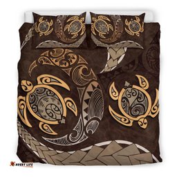 Maori Turtles New Zealand Bedding Set Brown