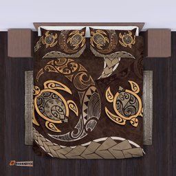 Maori Turtles New Zealand Bedding Set Brown