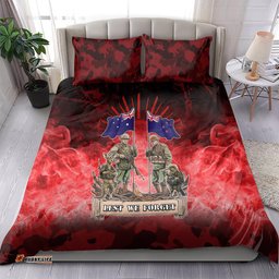 Australia And New Zealand ANZAC Day Bedding Set Soldiers Lest We Forget