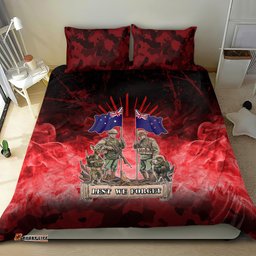 Australia And New Zealand ANZAC Day Bedding Set Soldiers Lest We Forget