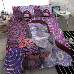 Personalised Australia Koala NAIDOC 2024 Bedding Set Keep the Fire Burning