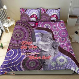 Personalised Australia Koala NAIDOC 2024 Bedding Set Keep the Fire Burning
