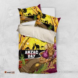 Broncos ANZAC Day Bedding Set Mascot Rosemary Starring Night Style