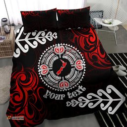 New Zealand Waitangi Day Personalised Bedding Set Aotearoa Te Ra O Waitangi With Maori Tattoo