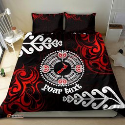 New Zealand Waitangi Day Personalised Bedding Set Aotearoa Te Ra O Waitangi With Maori Tattoo