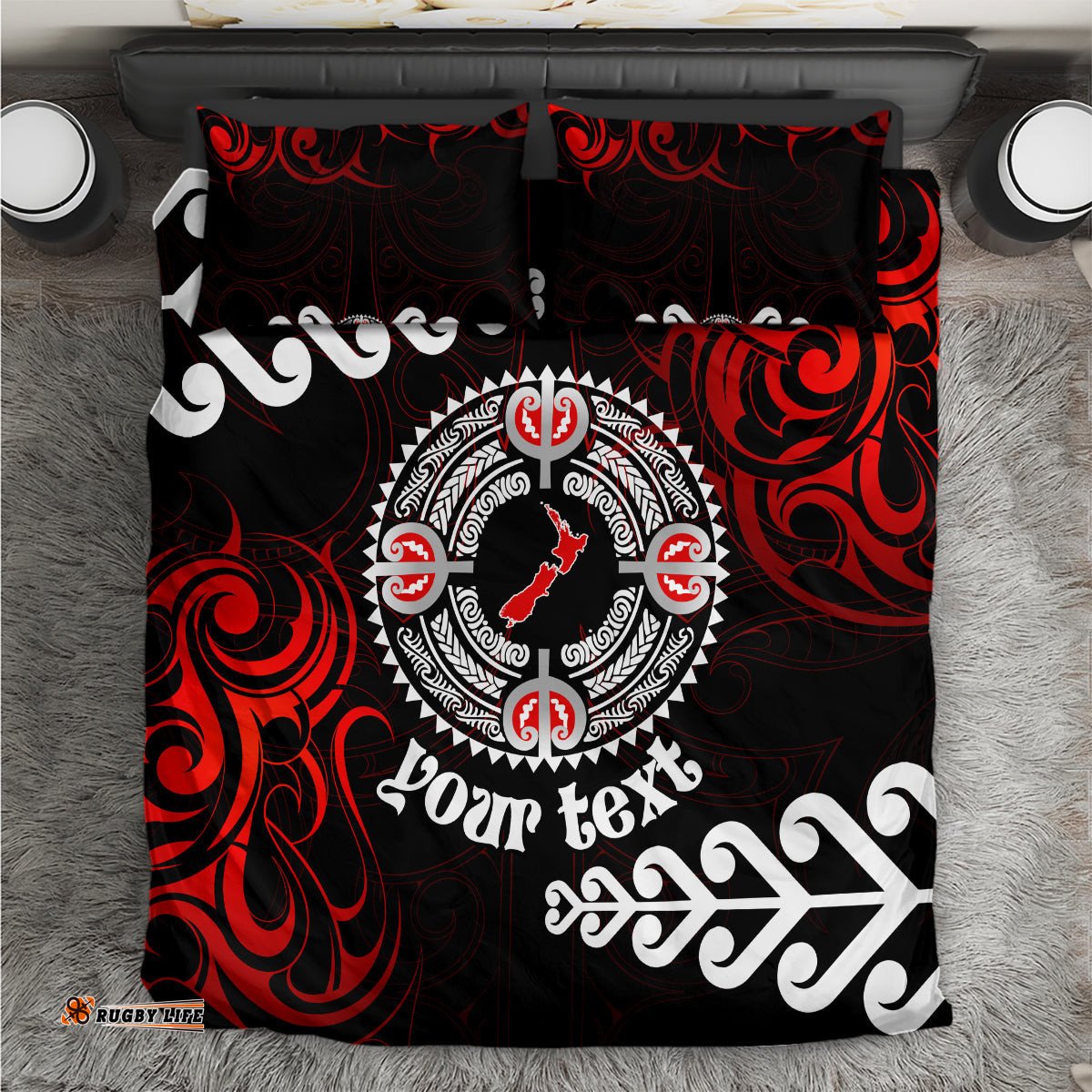New Zealand Waitangi Day Personalised Bedding Set Aotearoa Te Ra O Waitangi With Maori Tattoo