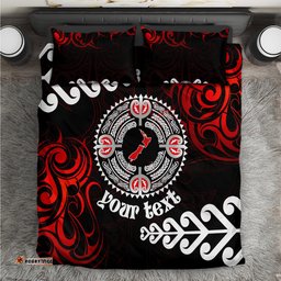 New Zealand Waitangi Day Personalised Bedding Set Aotearoa Te Ra O Waitangi With Maori Tattoo
