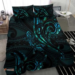 New Zealand Skink Bedding Set Aotearoa Maori Mix Paua Shell