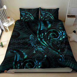 New Zealand Skink Bedding Set Aotearoa Maori Mix Paua Shell