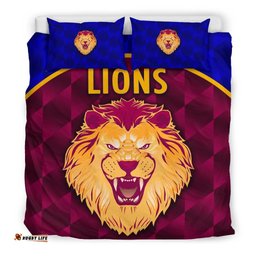 Brisbane Lions Bedding Set Powerful