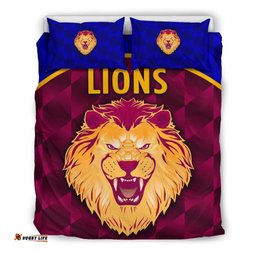 Brisbane Lions Bedding Set Powerful