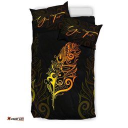 Signature Custom, Light Silver Fern Bedding Set Sunrise Vibe