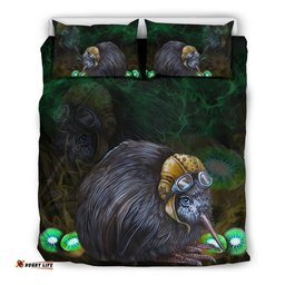 New Zealand Bedding Set, Kiwi Bird Duvet Cover And Pillow Case 01